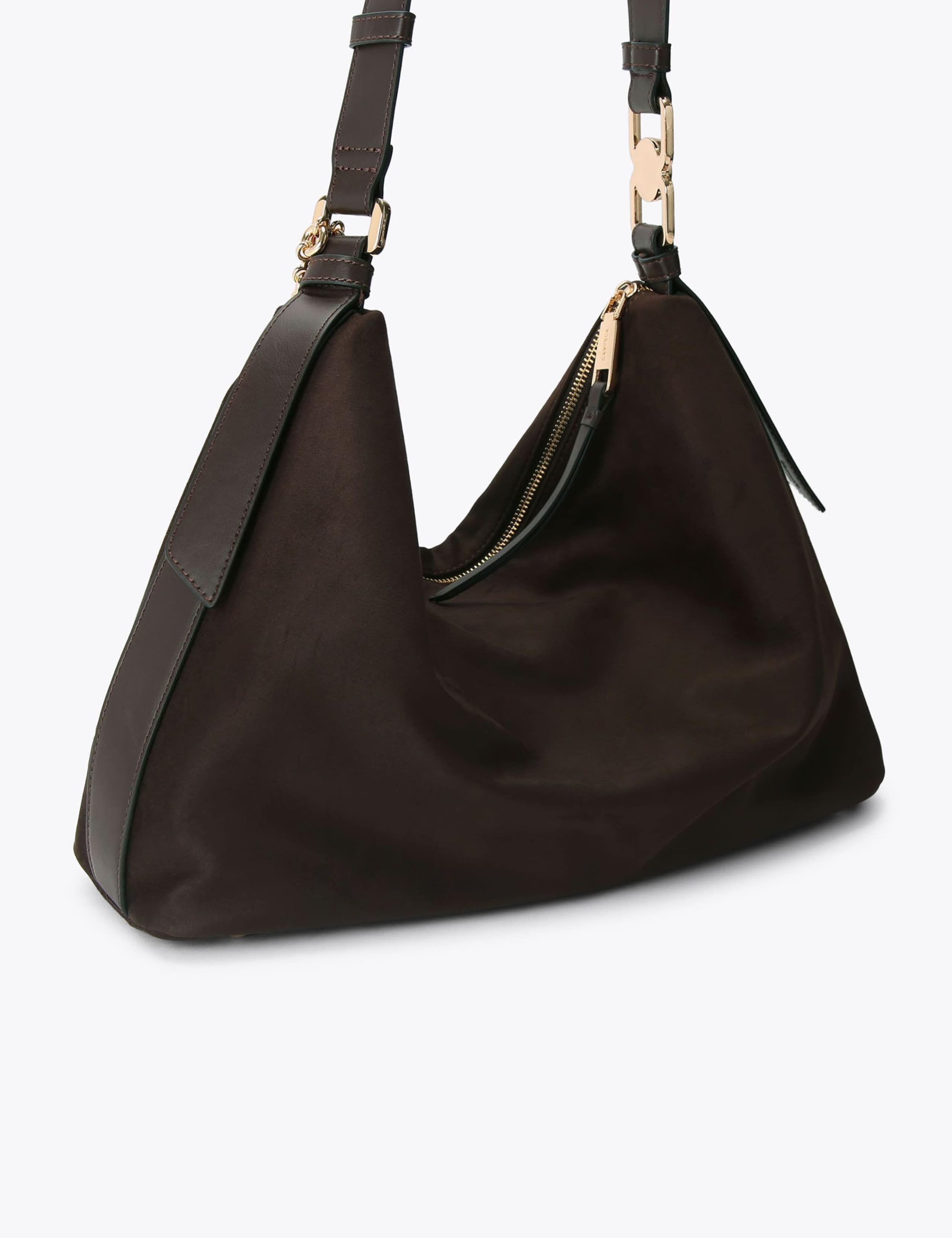 Carvela faux suede hobo shoulder bag British brand