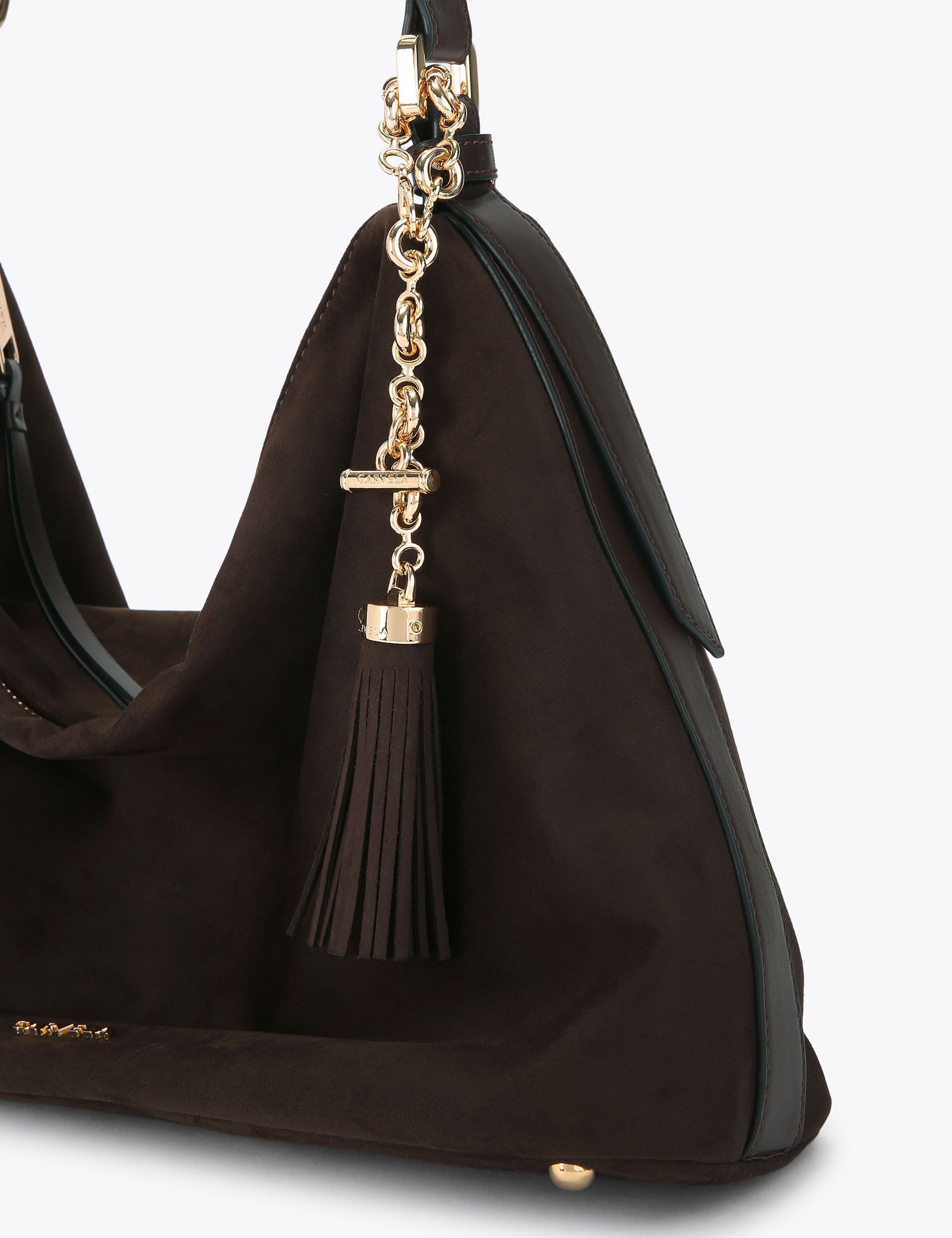 Carvela faux suede hobo shoulder bag British brand