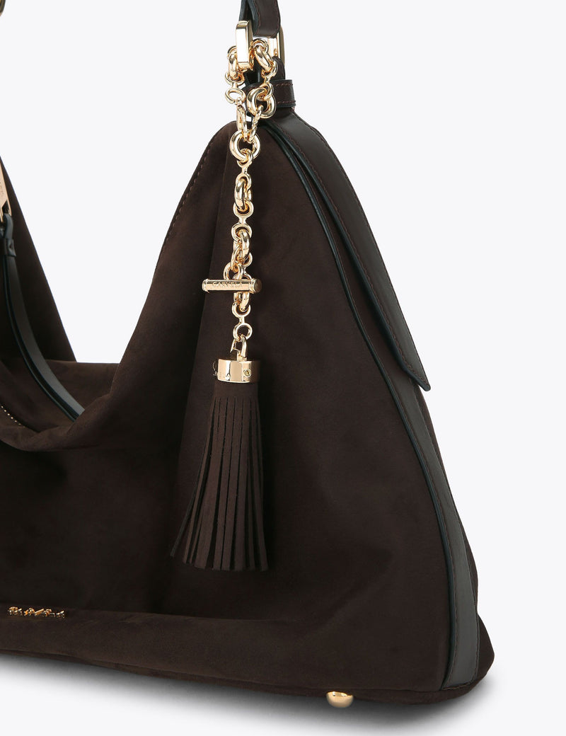 Carvela faux suede hobo shoulder bag British brand