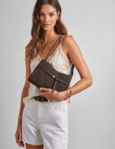 M&S Katie Loxton Faux Suede Shoulder Cross Body Bag- Buy online at McGrocer