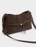 Katie Loxton faux suede crossbody bag - British product