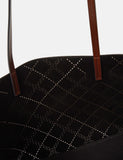 Accessorize faux suede tote bag with scarf charm, UK version