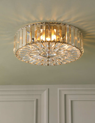 M&S Laura Ashley Fernhurst Crystal Flush Ceiling Light 34cm- Buy online at McGrocer