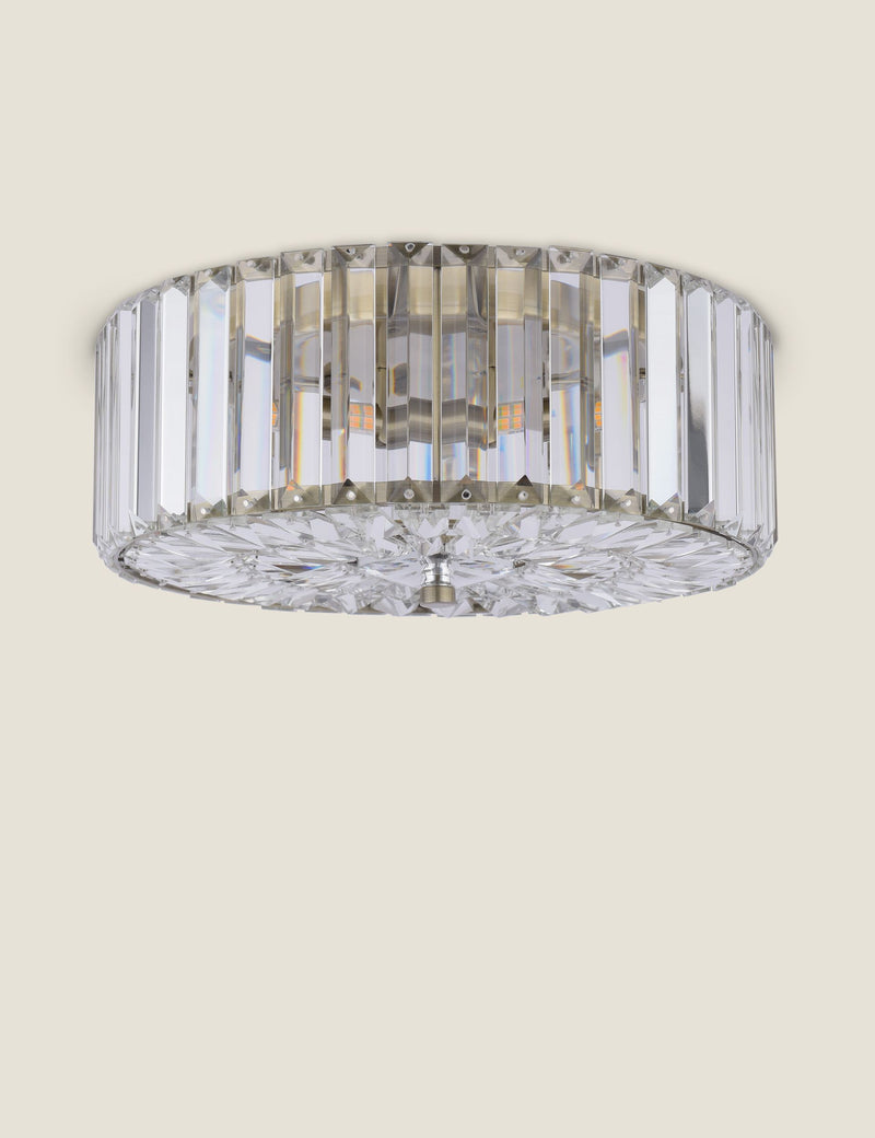 Laura Ashley Fernhurst crystal flush ceiling light, imported from the UK