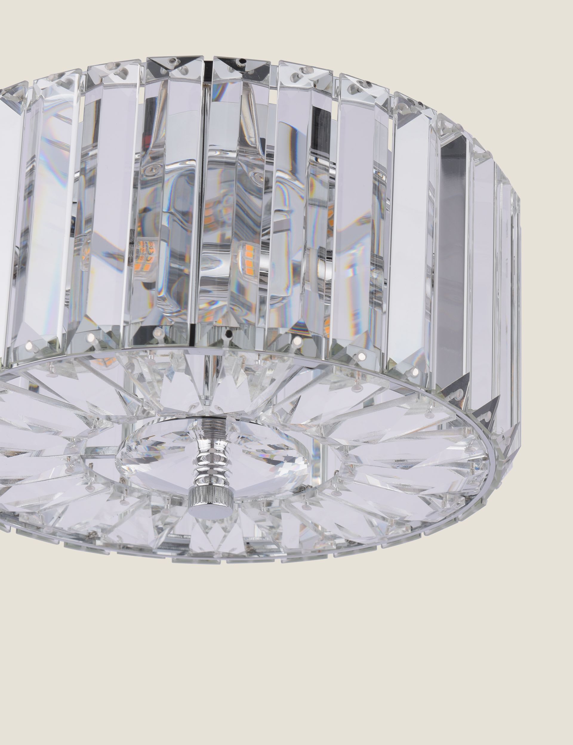 Laura Ashley Fernhurst crystal flush ceiling light imported from the UK