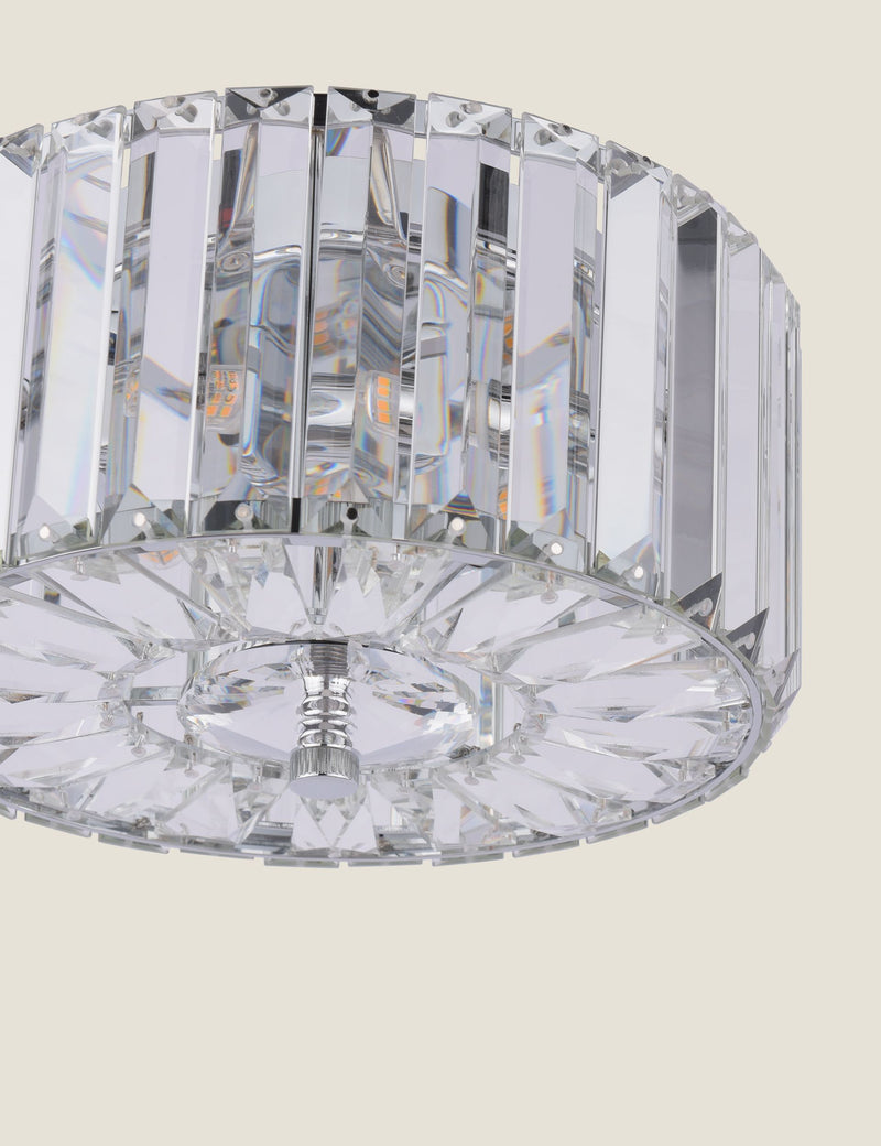 Laura Ashley Fernhurst crystal flush ceiling light imported from the UK