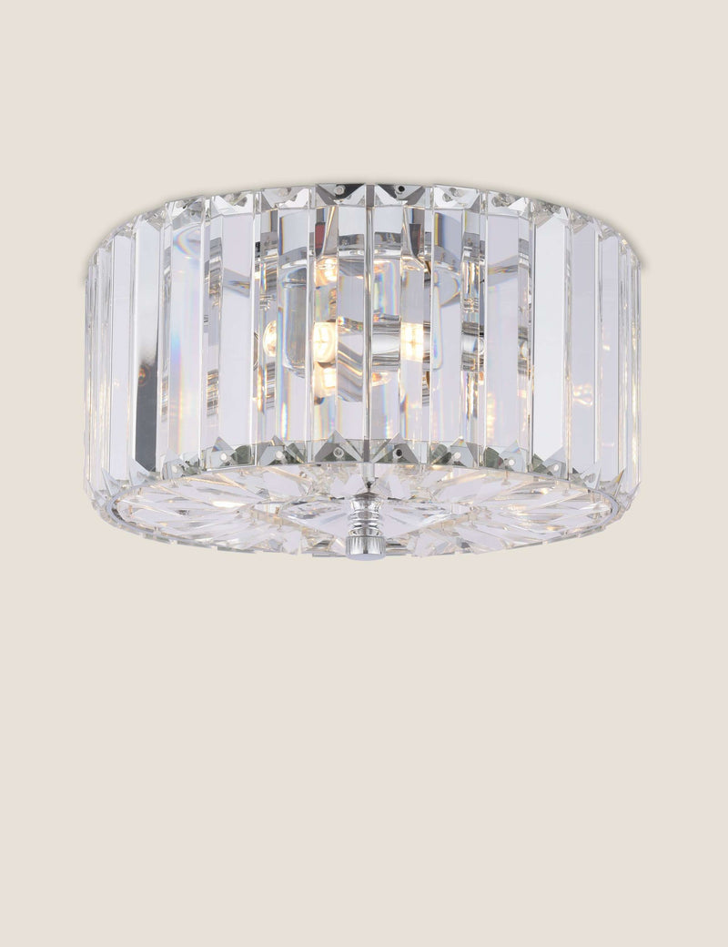 Laura Ashley Fernhurst crystal flush ceiling light imported from the UK