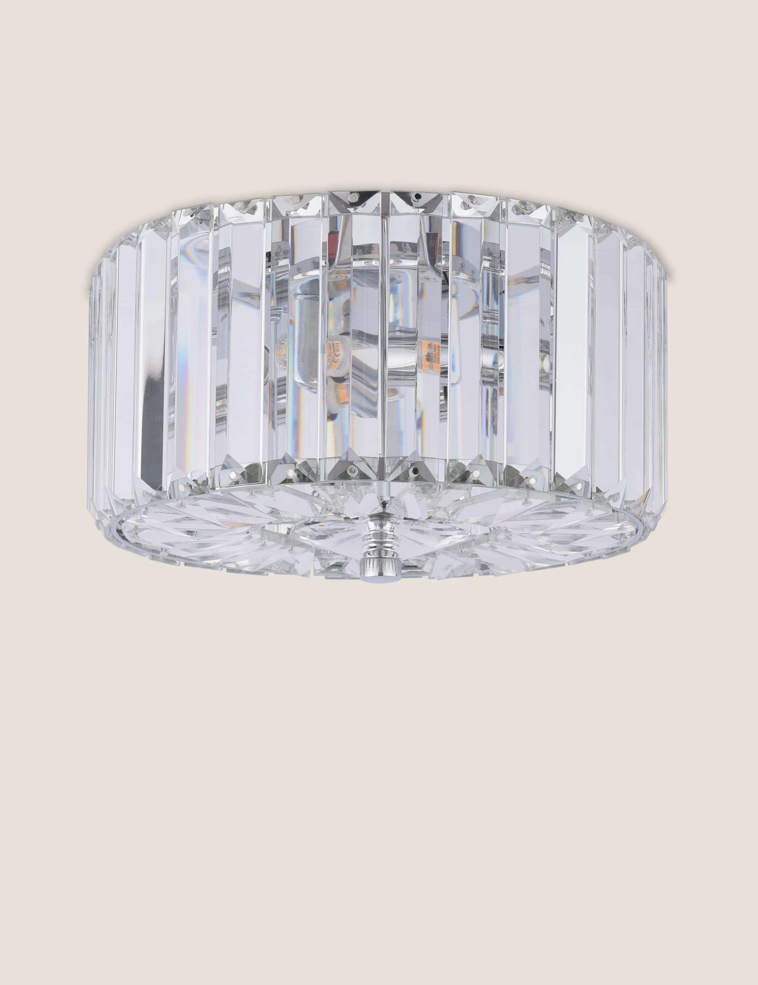 Laura Ashley Fernhurst crystal flush ceiling light imported from the UK