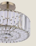 Laura Ashley Fernhurst crystal semi flush ceiling light 34cm, imported from the UK