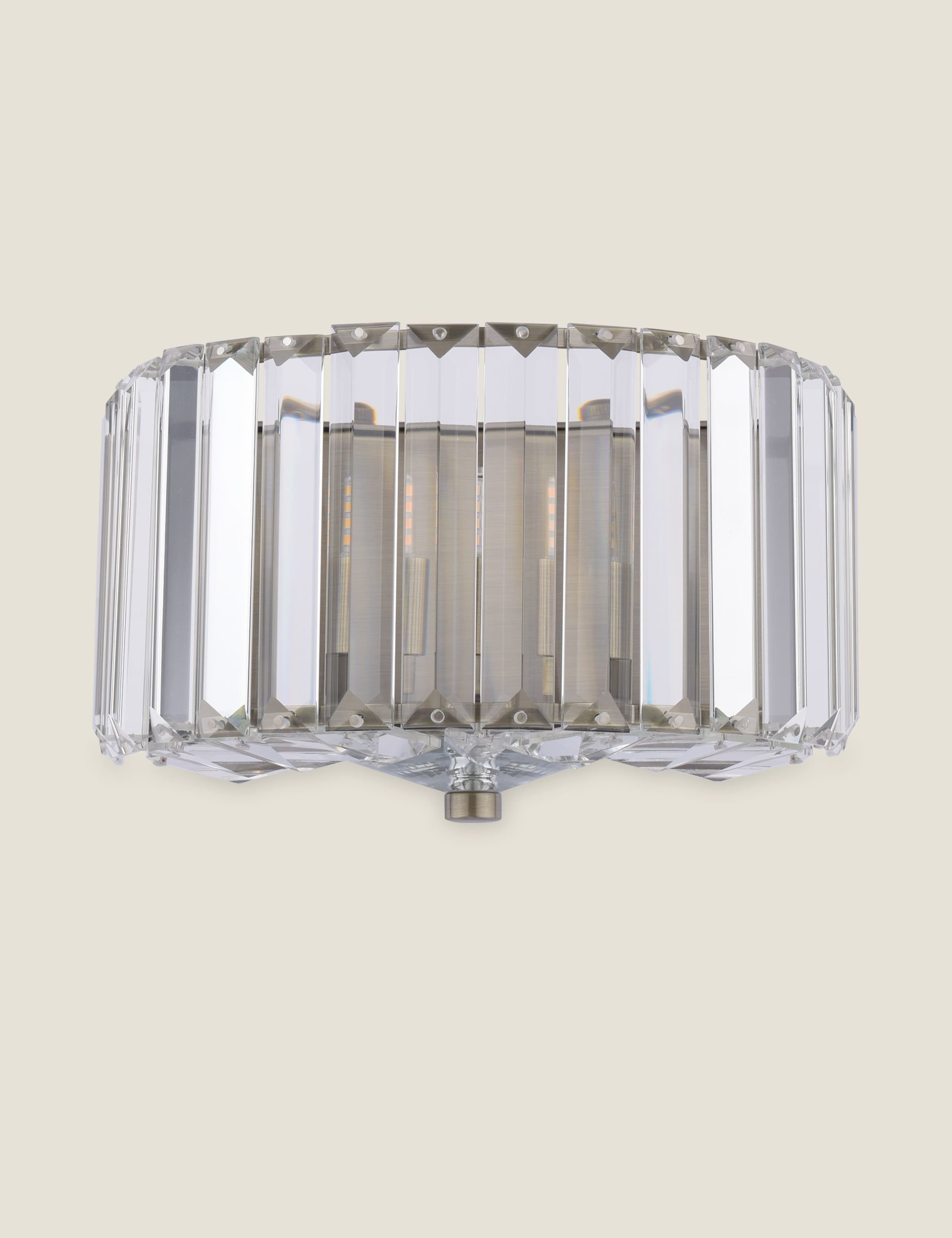 Laura Ashley Fernhurst faceted crystal wall light - British product