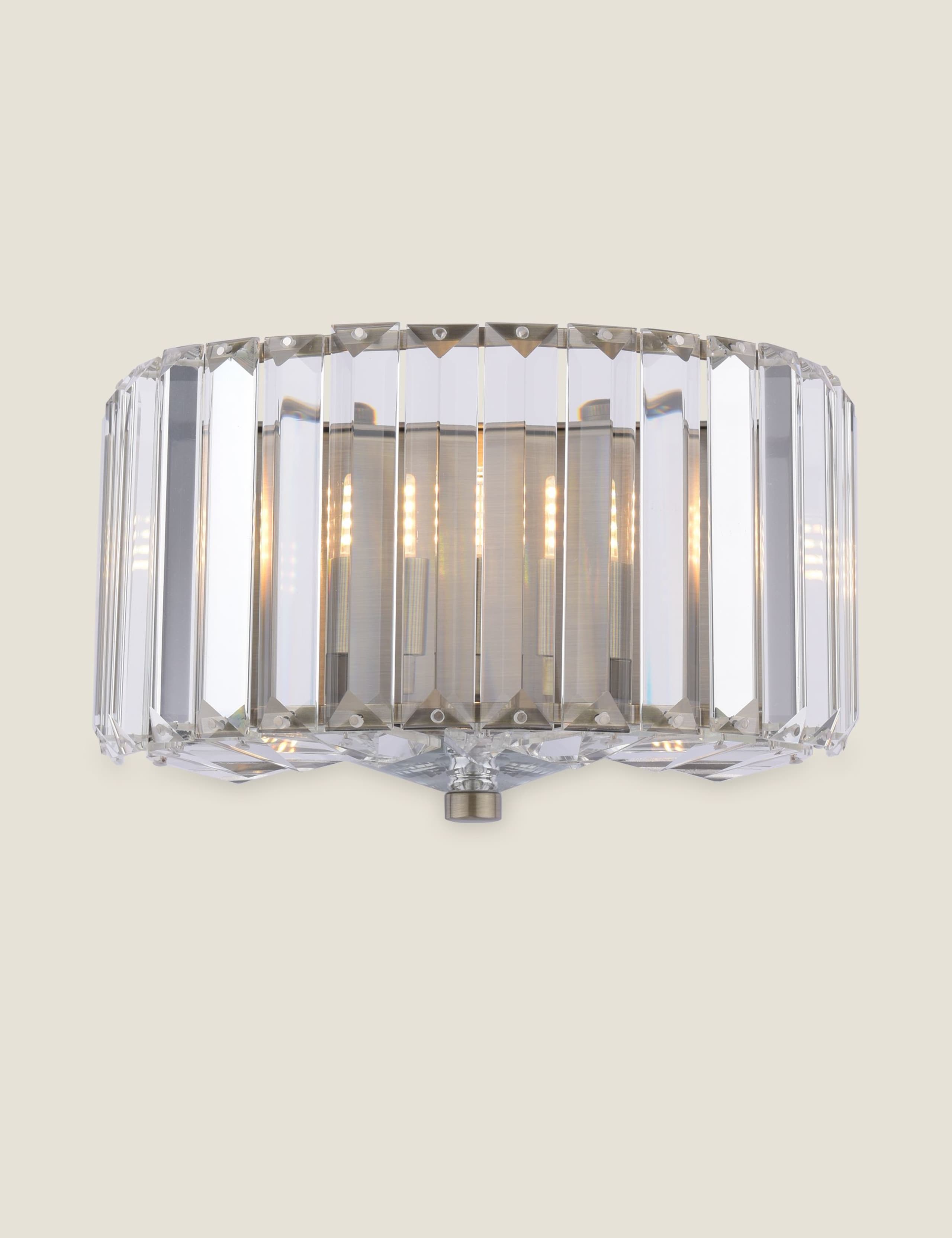 Laura Ashley Fernhurst faceted crystal wall light - British product