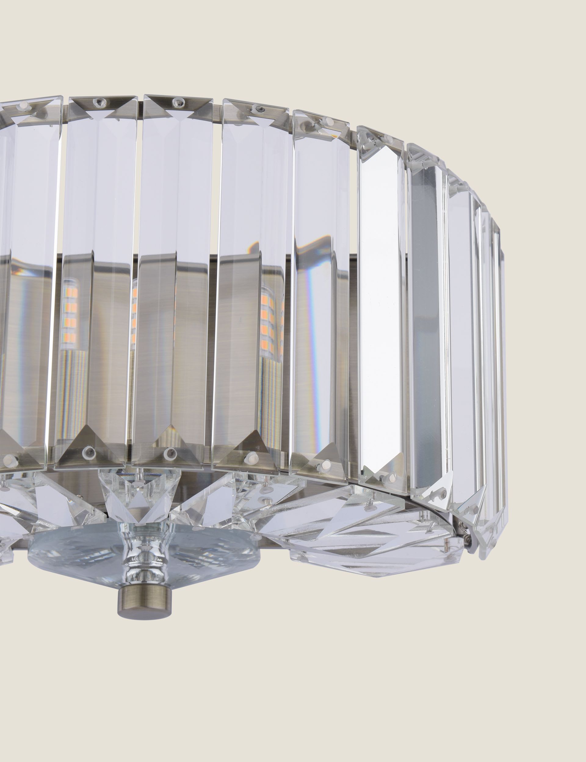 Laura Ashley Fernhurst faceted crystal wall light - British product