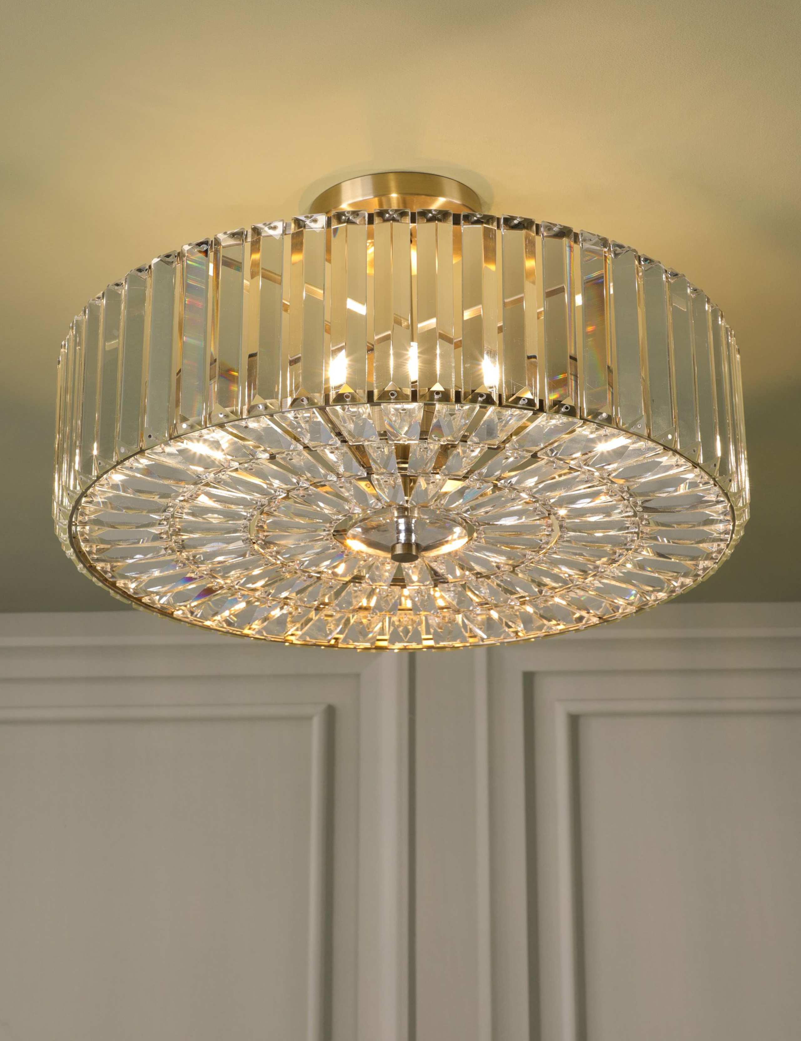 Laura Ashley Fernhurst semi flush ceiling light 45cm - British product