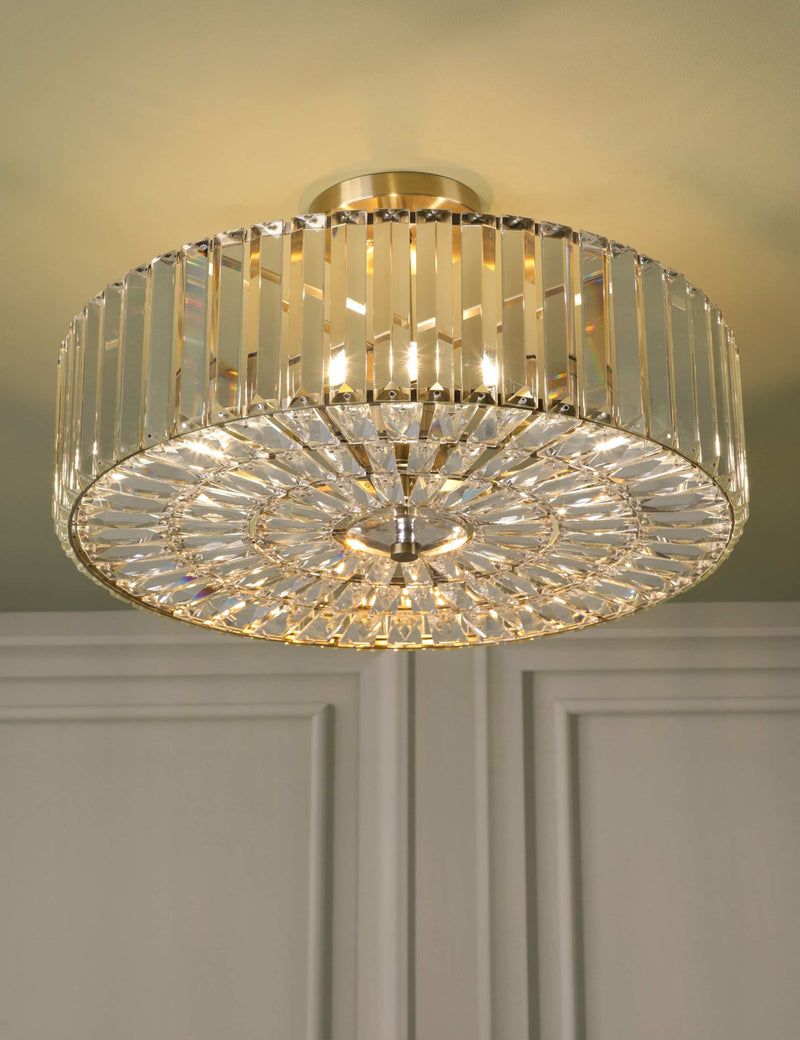 Laura Ashley Fernhurst semi flush ceiling light 45cm - British product