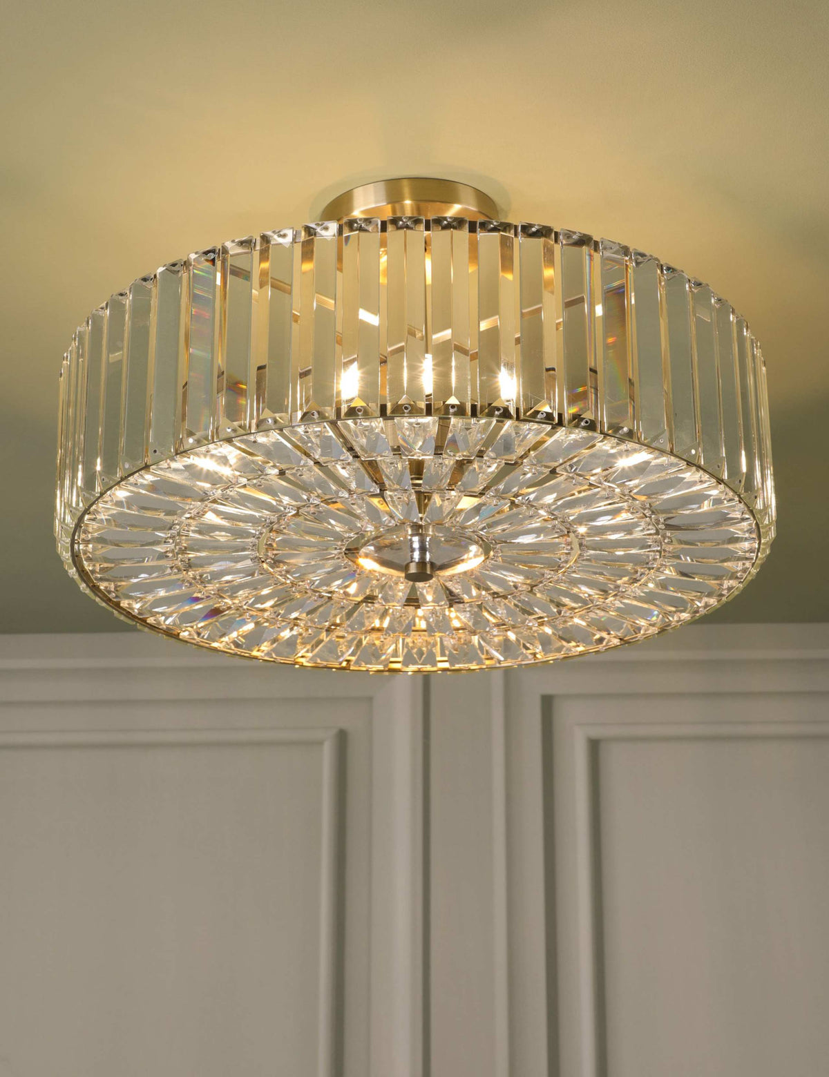 Laura Ashley Fernhurst semi flush ceiling light 45cm - British product