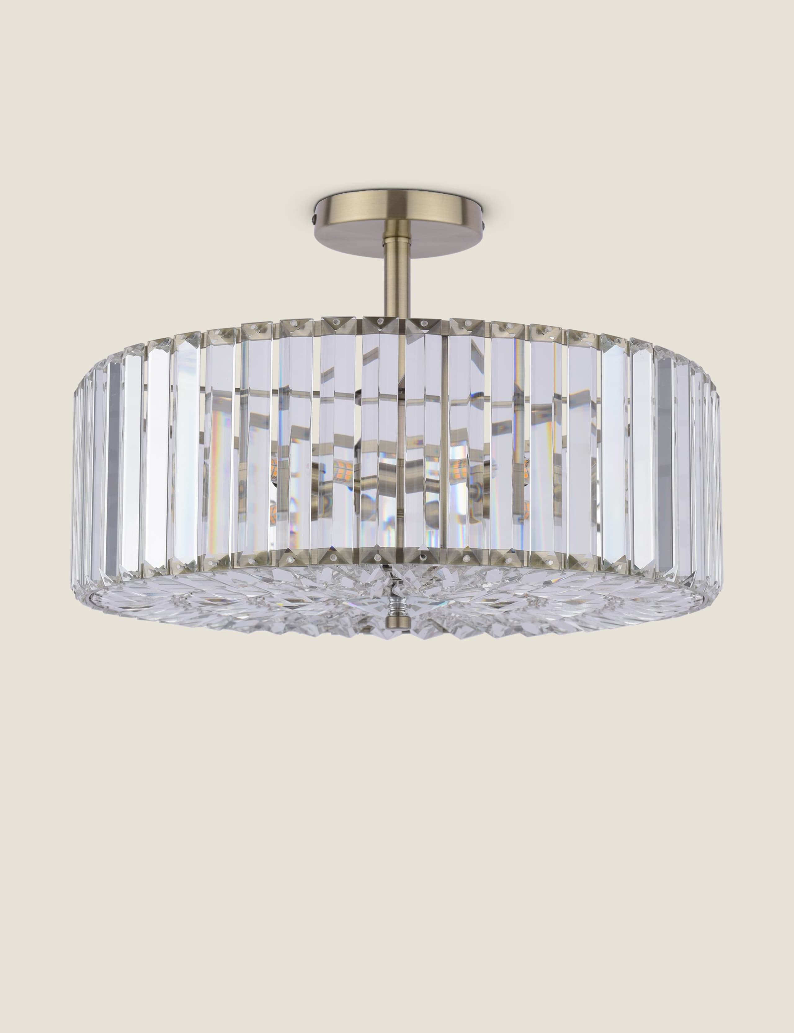 Laura Ashley Fernhurst semi flush ceiling light 45cm - British product