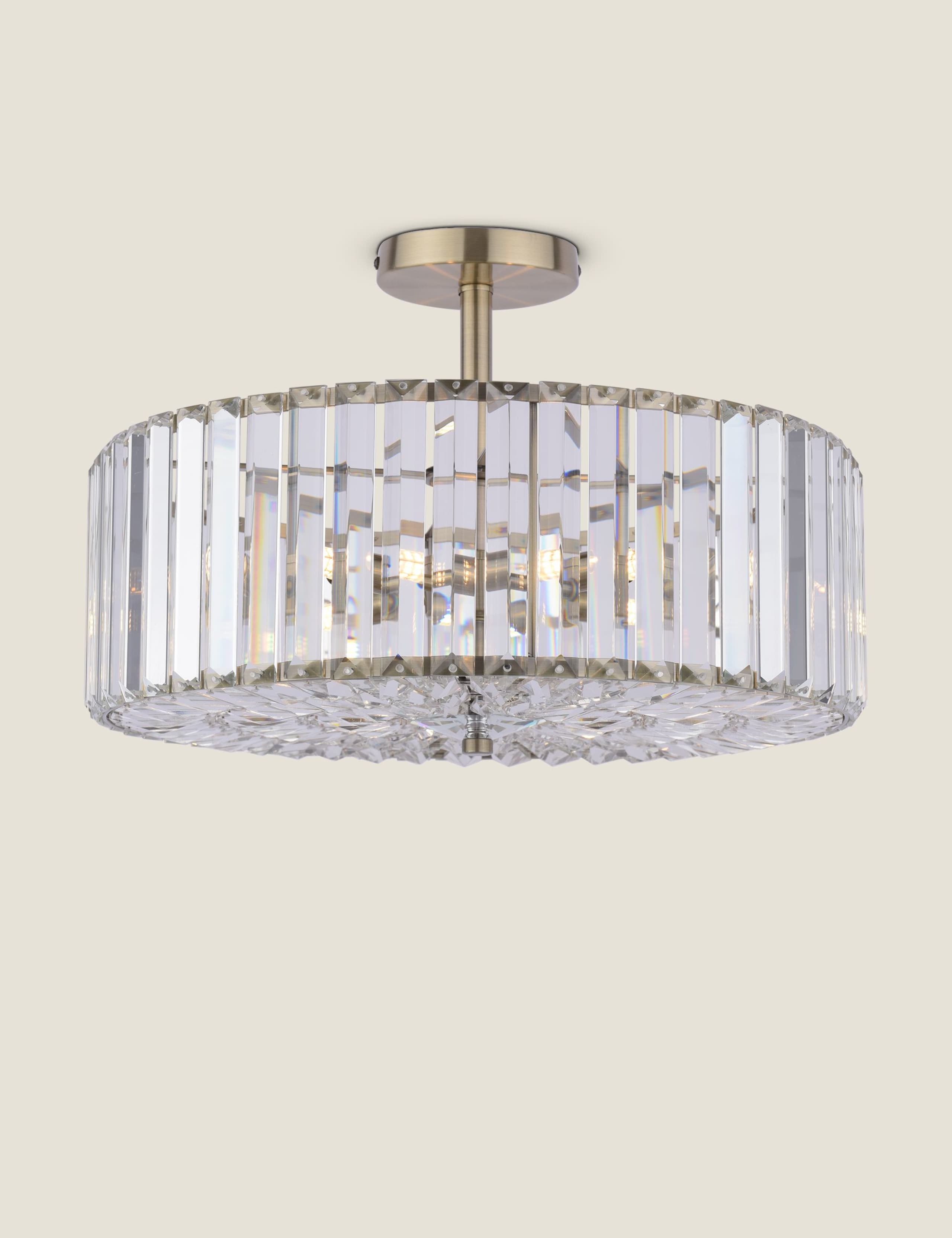 Laura Ashley Fernhurst semi flush ceiling light 45cm - British product