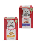 Gourmet fish selection cat pouches 6x50g salmon tuna trout, UK version