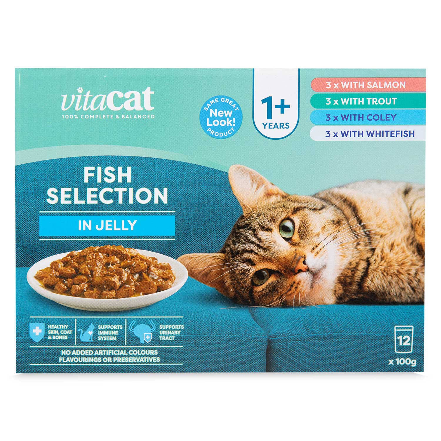 1+ Years Poultry Selection in Jelly Cat Food, 12 Pack