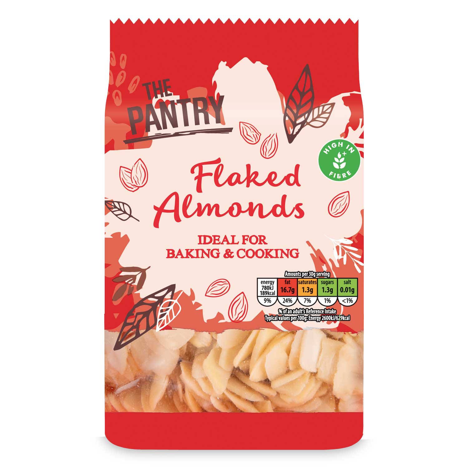 Flaked almonds for baking and cooking (British brand)