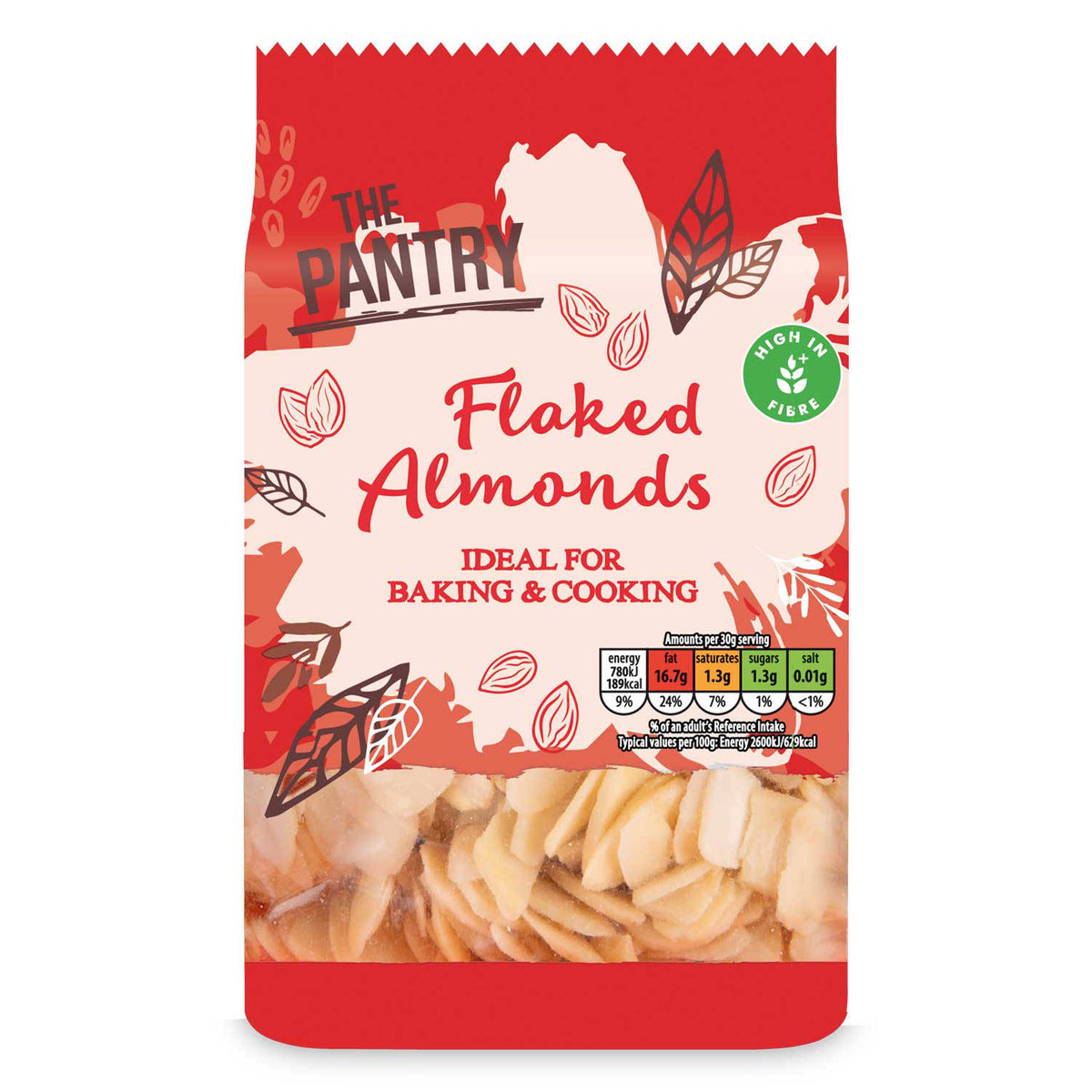 Flaked almonds for baking and cooking (British brand)