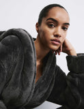 Rosie fleece hooded dressing gown - British product