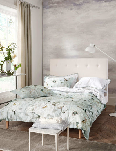 M&S Designers Guild Fleur Blanche Pure Cotton Sateen Bedding Set- Buy online at McGrocer