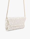 Carvela floral embroidered clutch bag, UK version