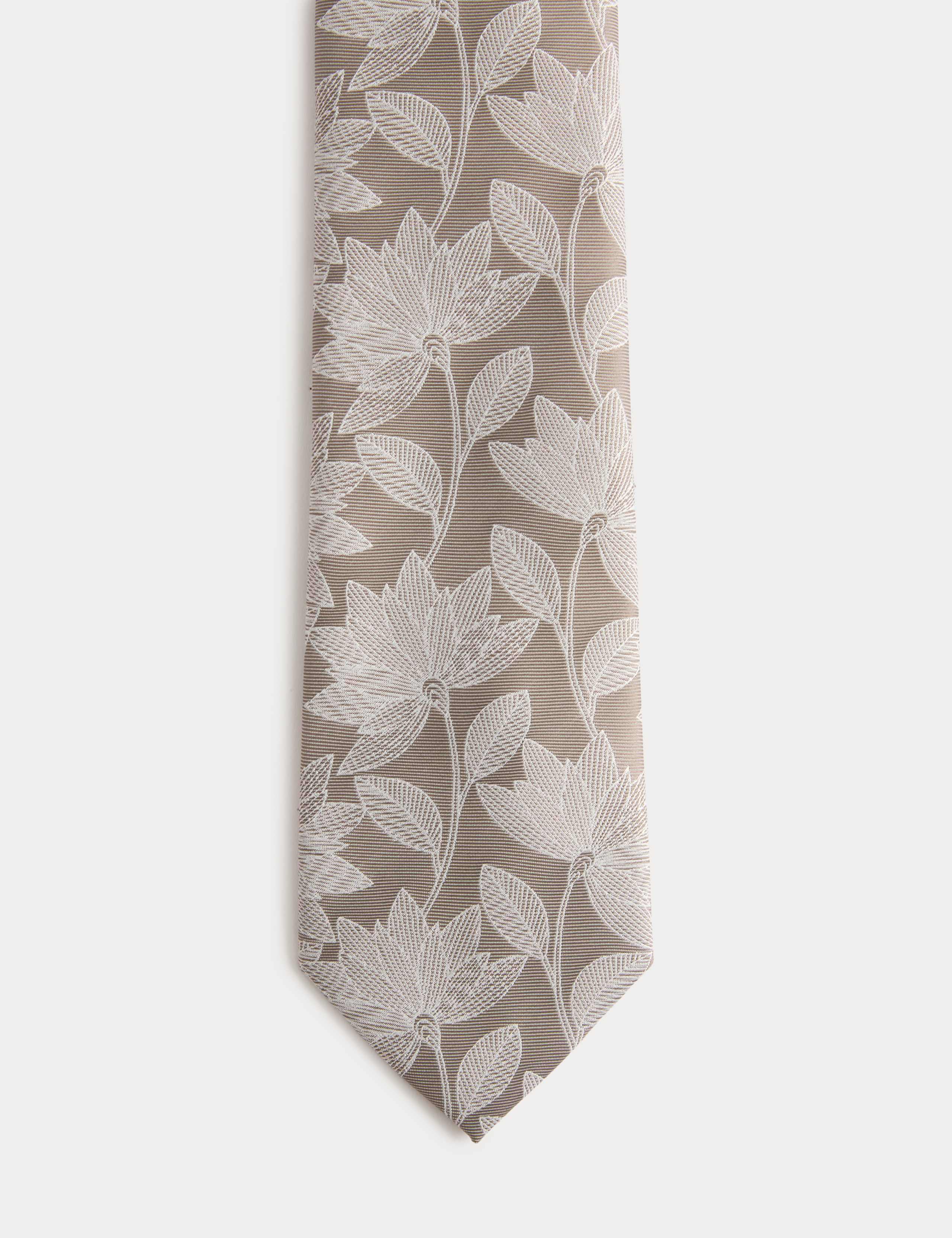 M&S floral fan tie regular width 8cm, UK version