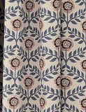Joules Floral Foulard pure cotton pencil pleat curtains - British product