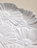 Floral stoneware serving platter 35.5cm, UK version