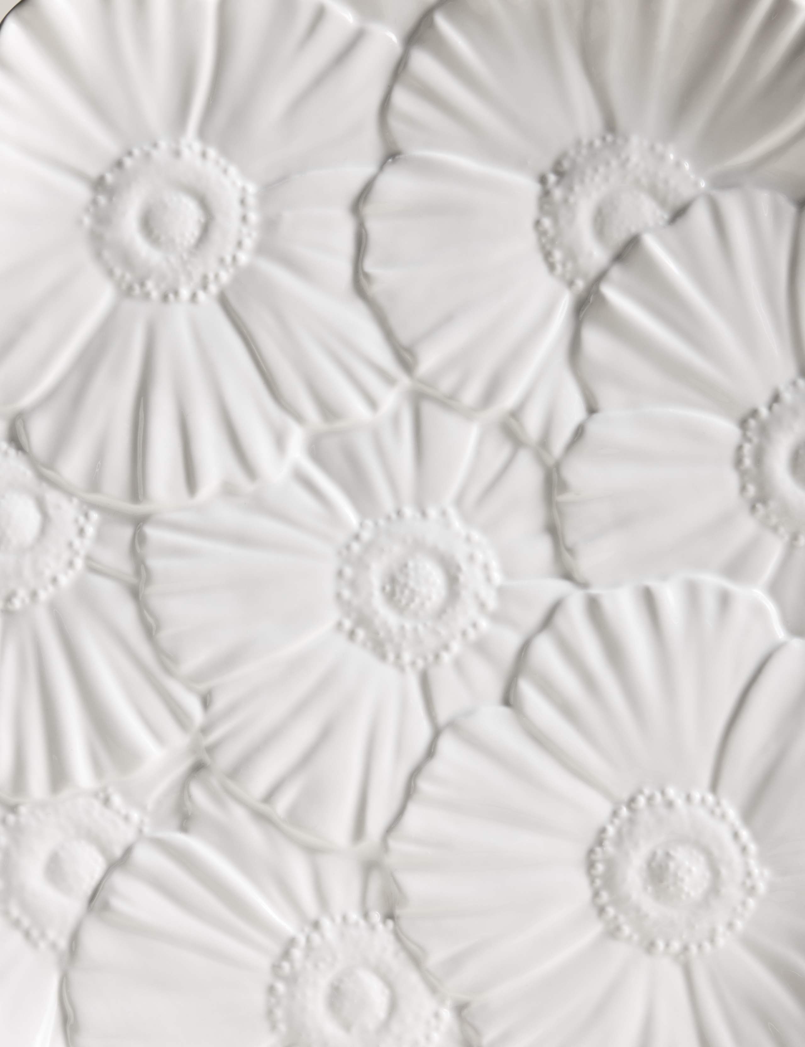 Floral stoneware serving platter 35.5cm, UK version