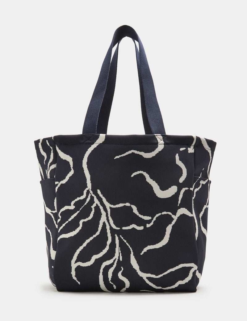 Autograph floral tote bag with zip pocket (British brand)