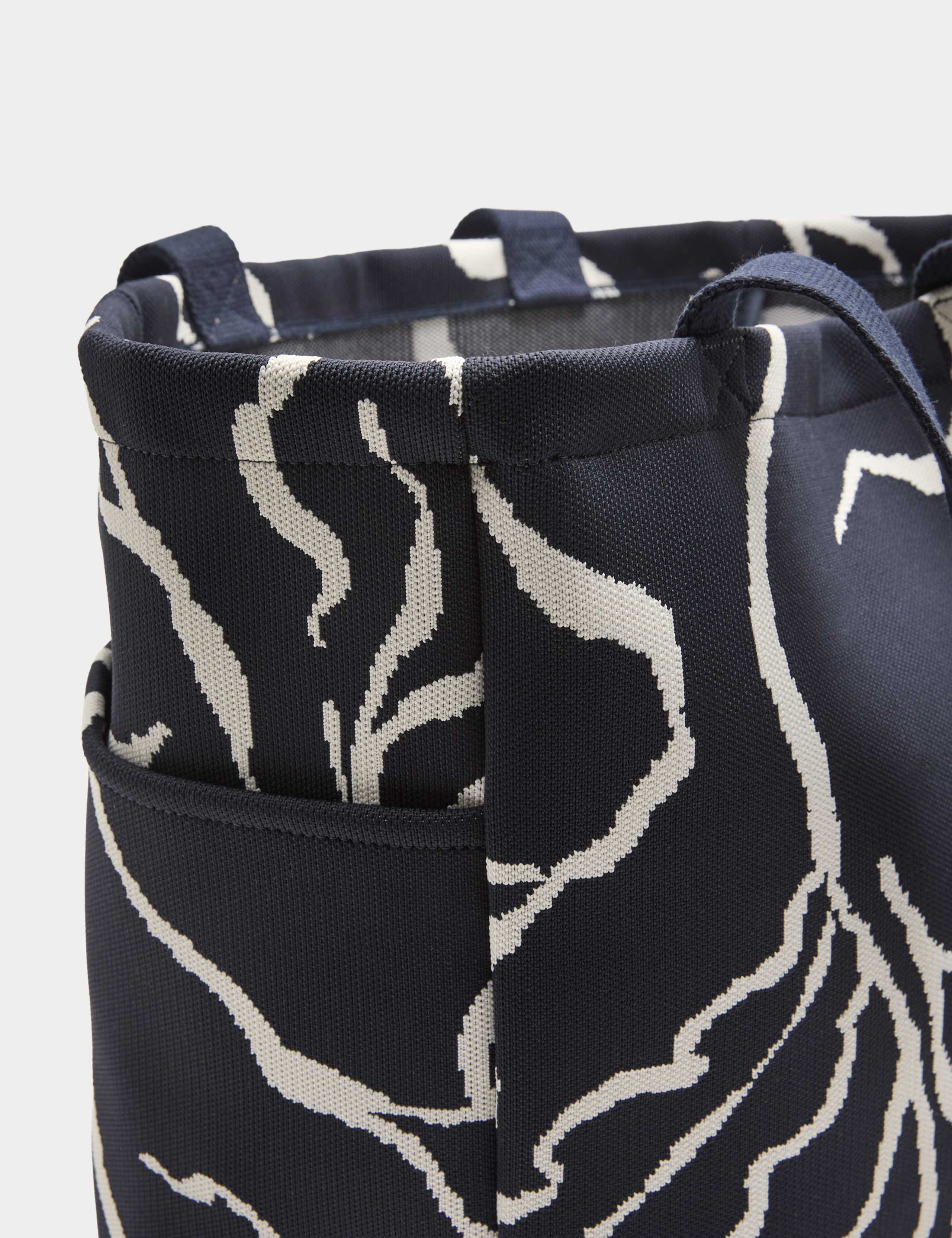 Autograph floral tote bag with zip pocket (British brand)
