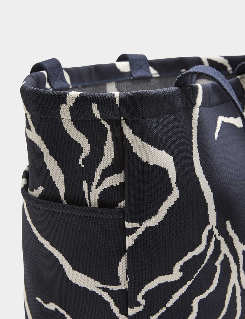 Autograph floral tote bag with zip pocket (British brand)