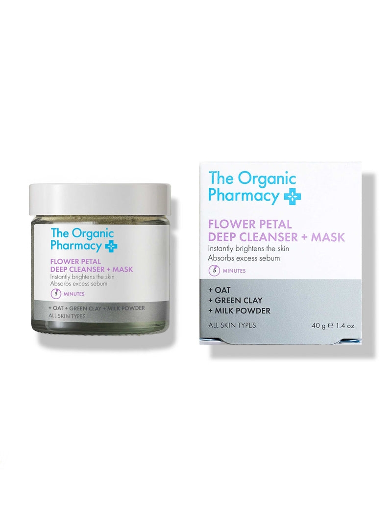 The Organic Pharmacy Flower Petal face cleanser and mask 40ml - British product