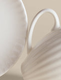 Fluted Hampton cup and saucer set, imported from the UK