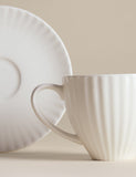 Fluted Hampton cup and saucer set, imported from the UK