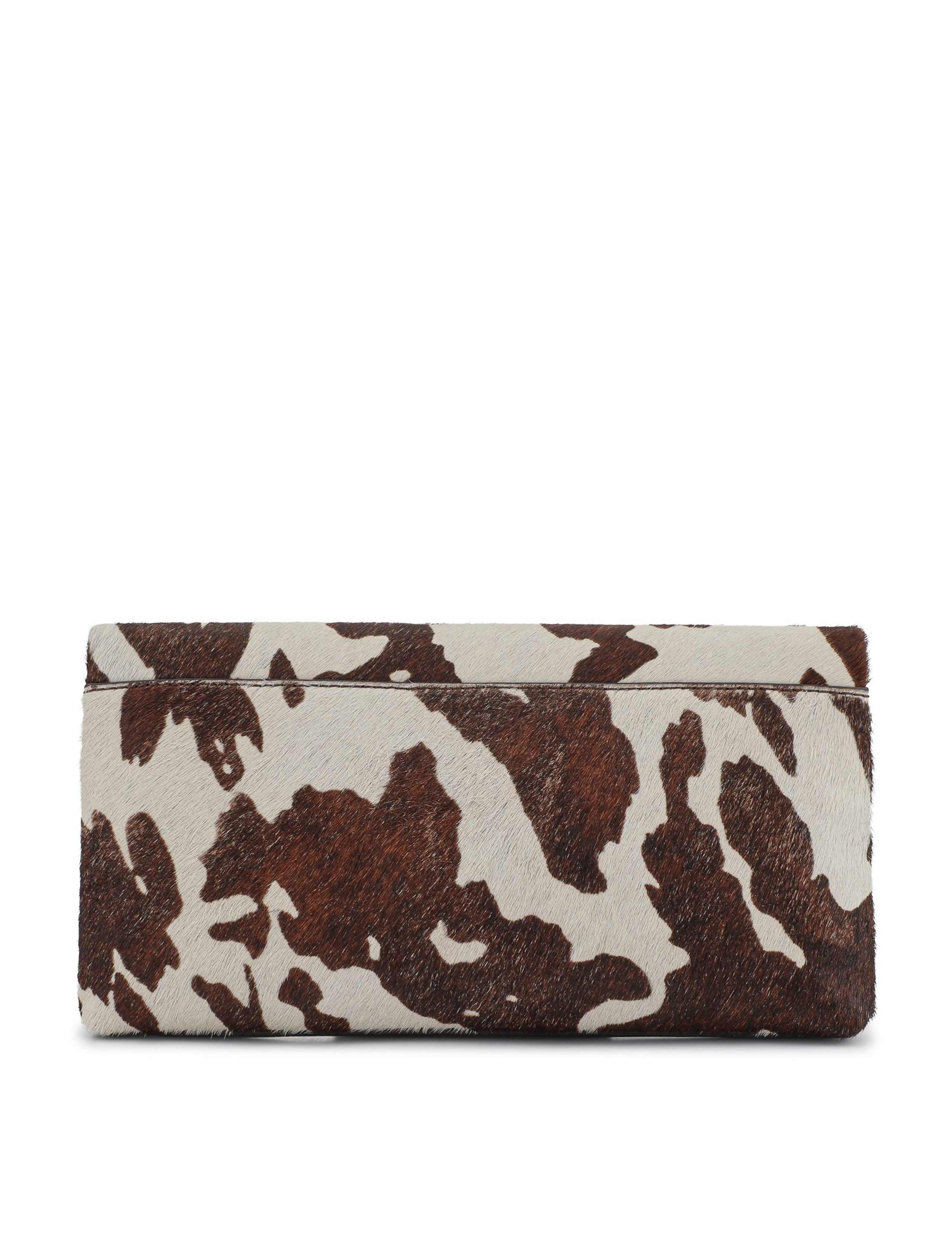 Jones Bootmaker fold over animal print clutch - British product