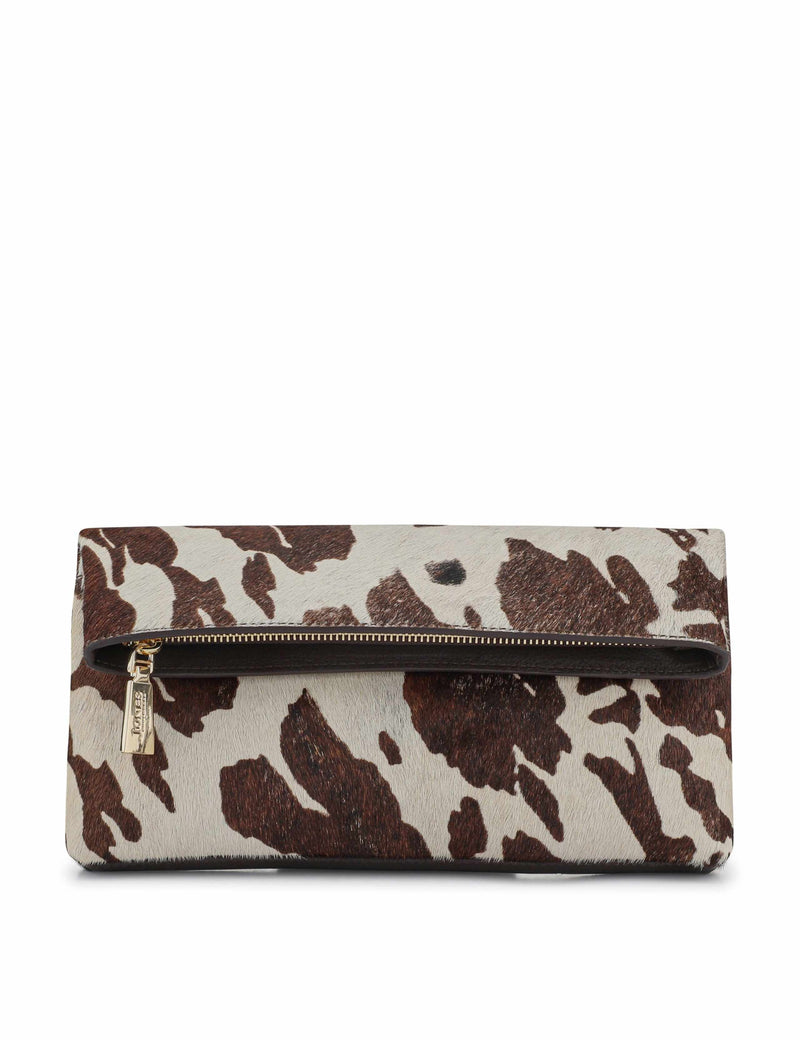 Jones Bootmaker fold over animal print clutch - British product