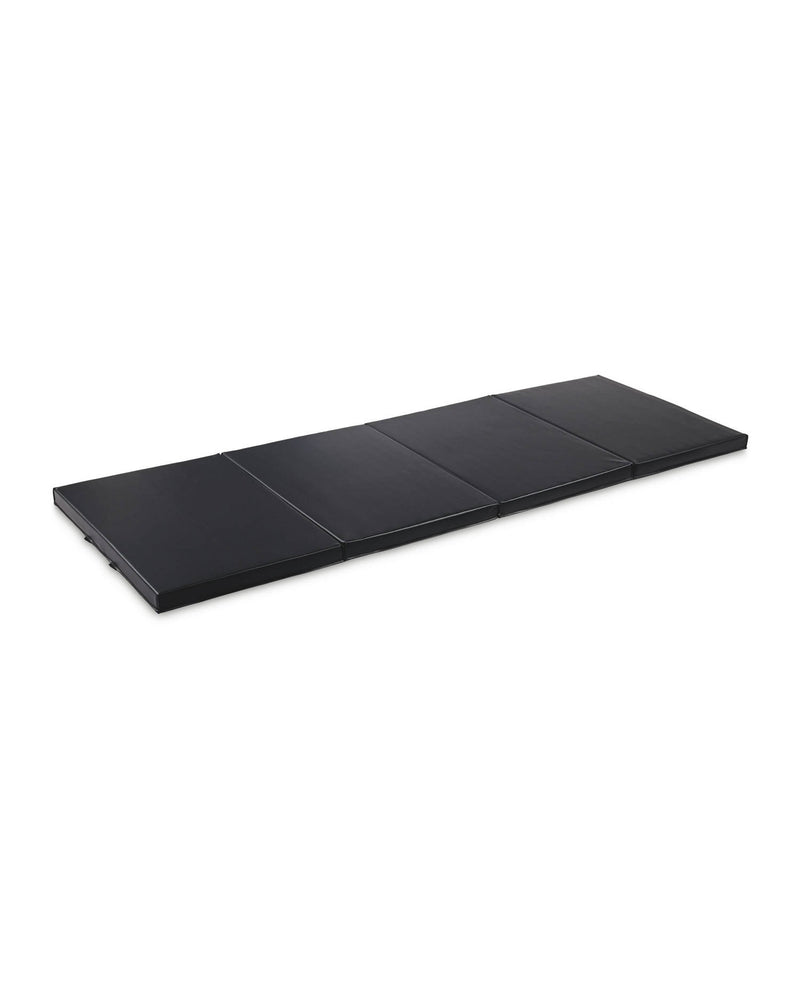 Foldable fitness mat 173x60x4cm with carrying handles (British brand)