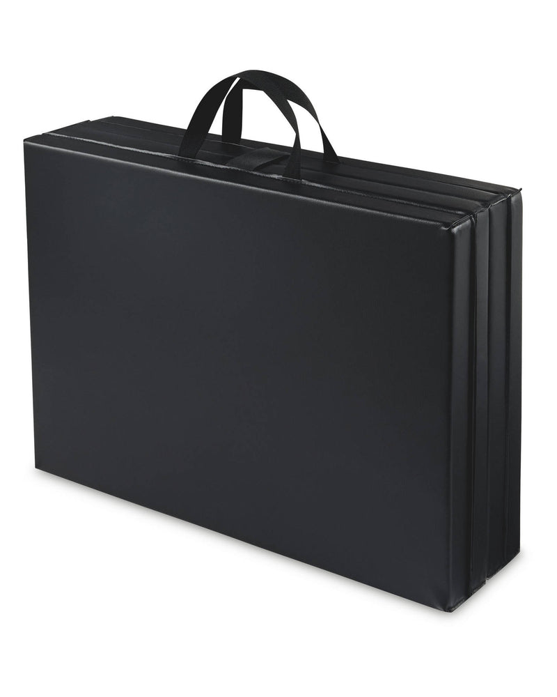 Foldable fitness mat 173x60x4cm with carrying handles (British brand)