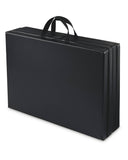 Foldable fitness mat 173x60x4cm with carrying handles (British brand)
