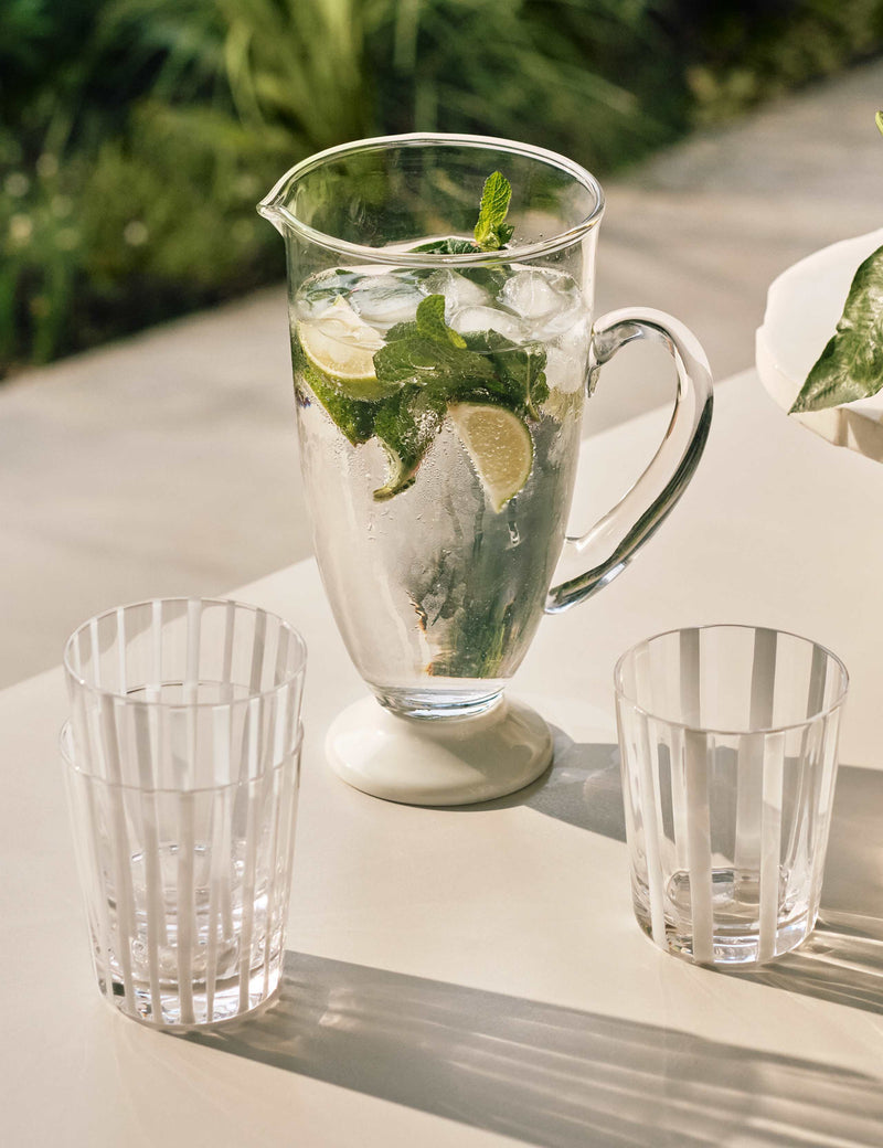 M&S Kelly Hoppen footed glass jug - British product