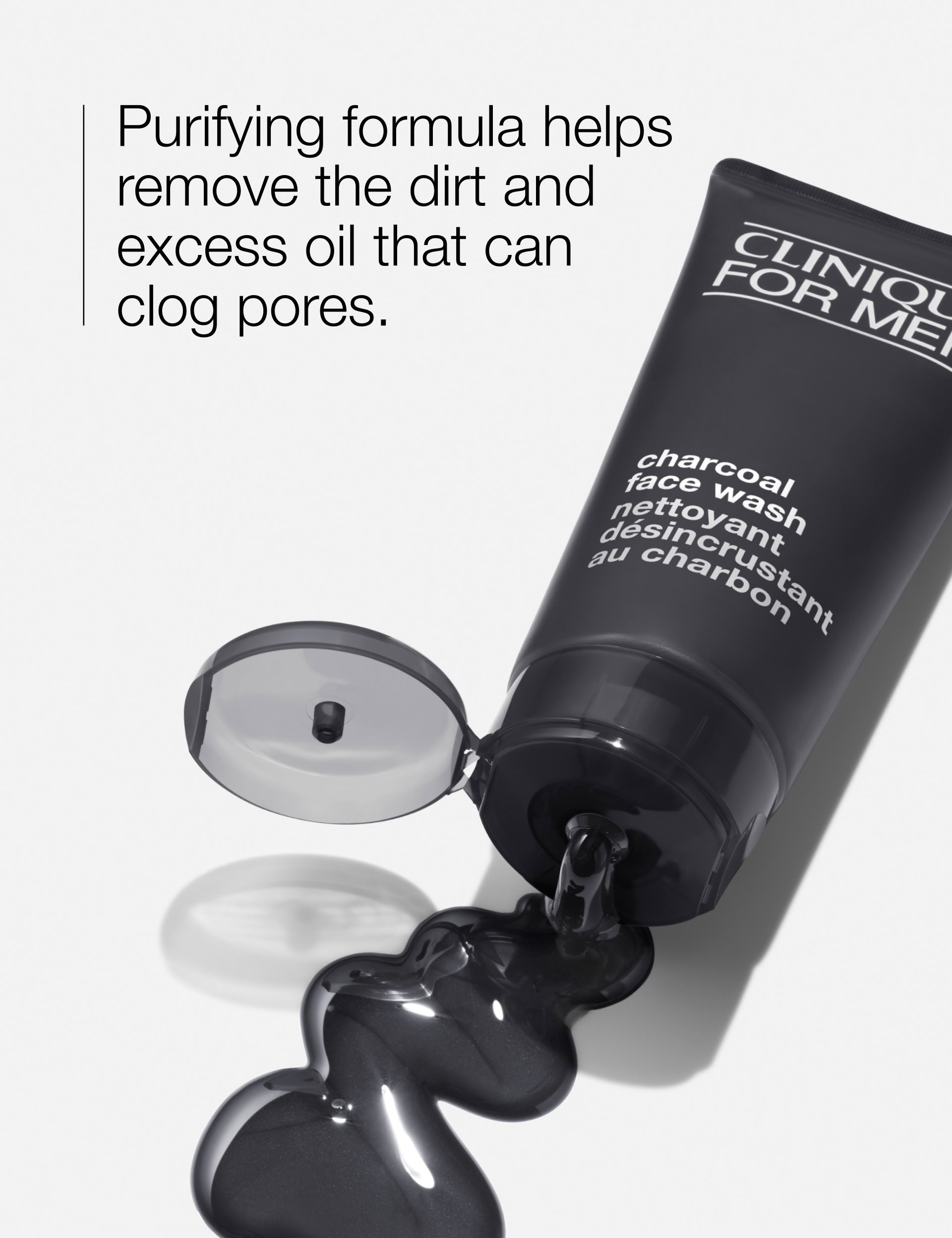 Clinique charcoal face wash for men 200ml - British product