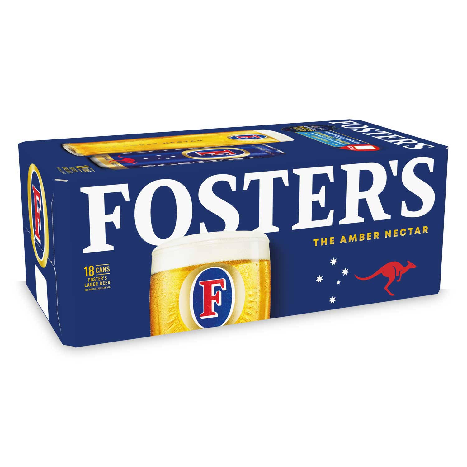 Foster's lager 18 pack (British brand)