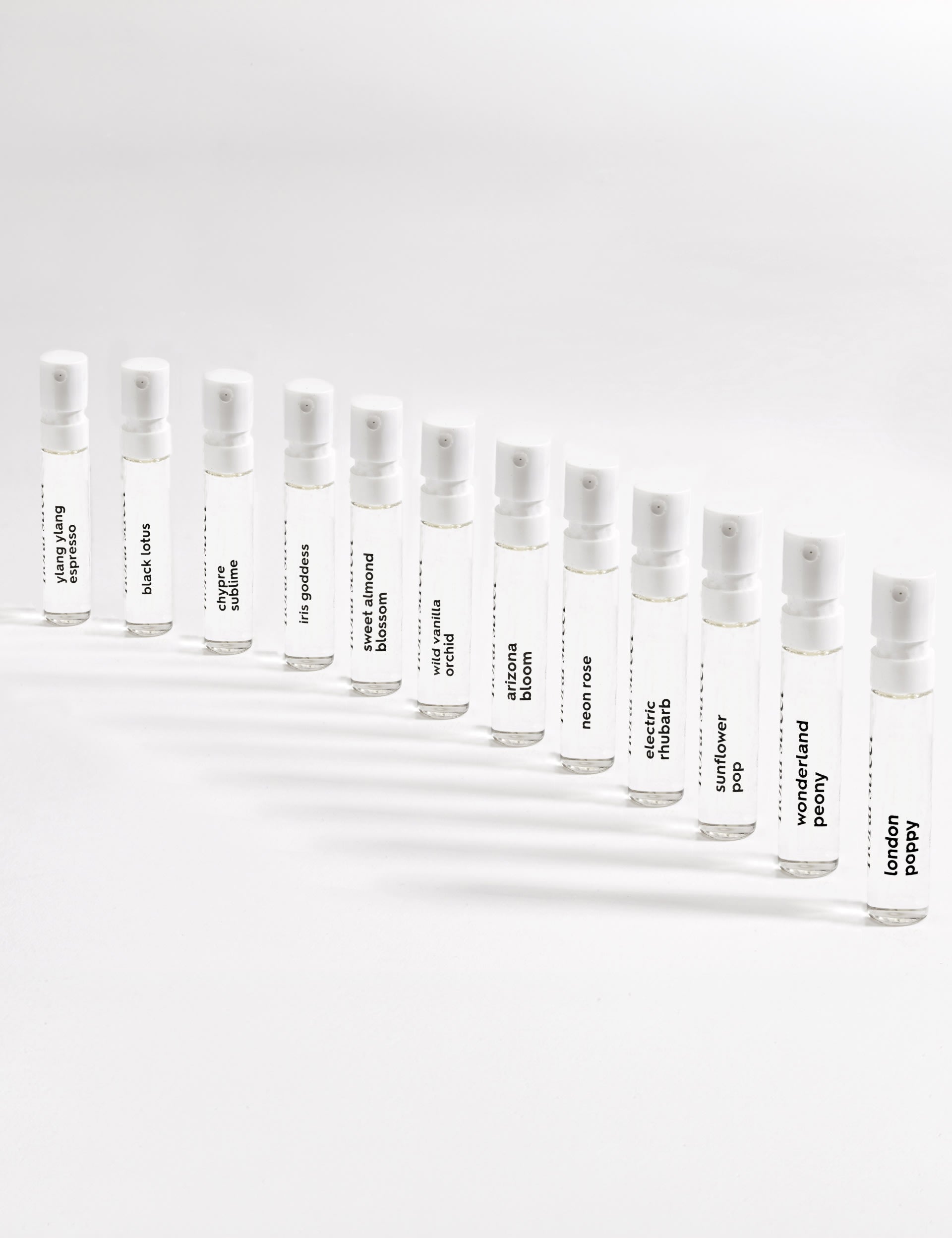 Floral Street fragrance discovery set with 12 scents in 2ml bottles - British product