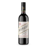 French Merlot red wine bottle from France, supplied by (British brand)