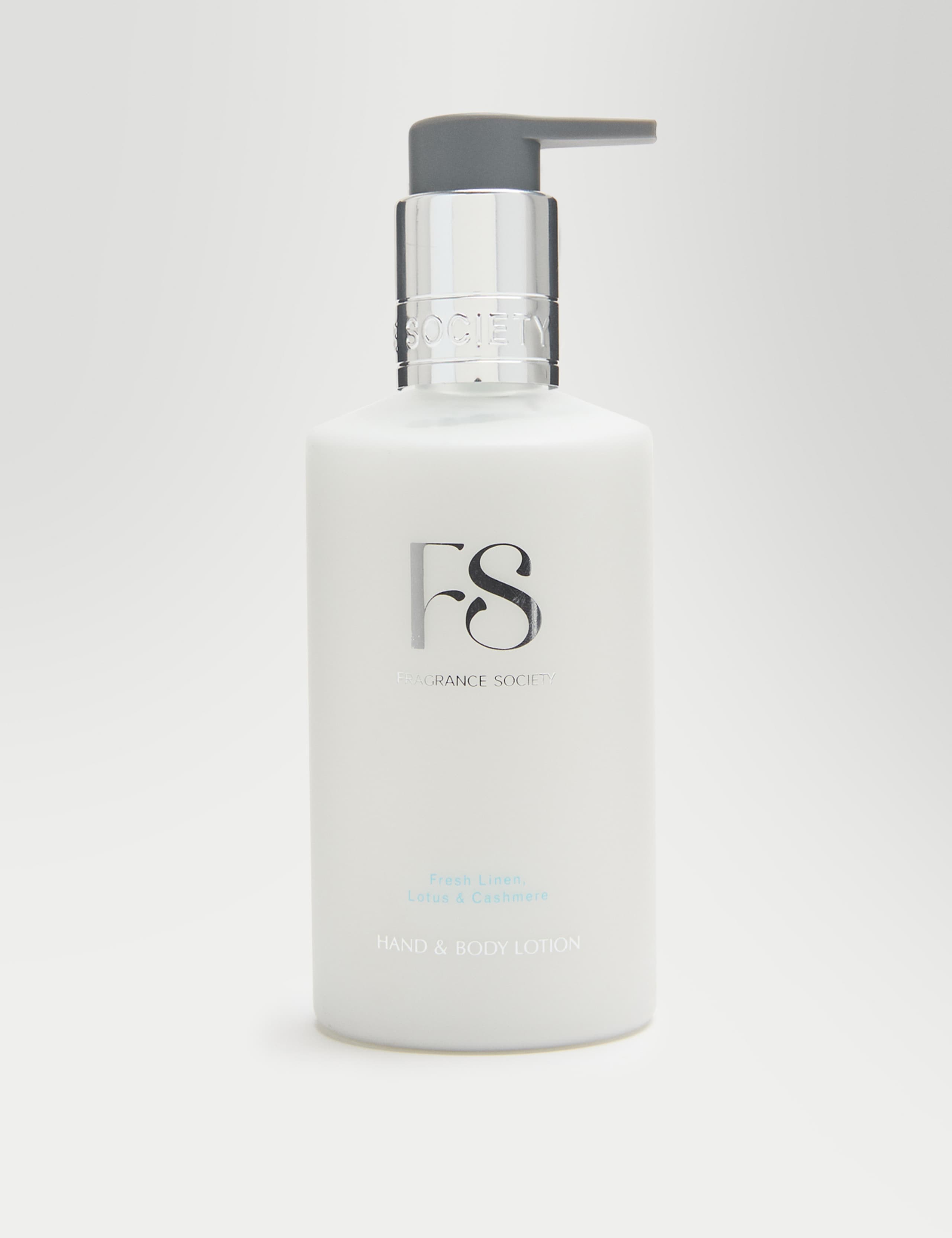 Fragrance Society hand and body lotion 265ml linen lotus cashmere (British brand)