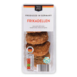 Pork frikadellen from Germany with no artificial colours or preservatives (British brand)